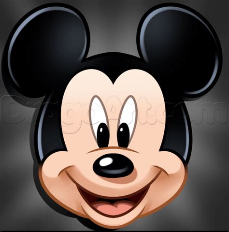 How To Draw Mickey Mouse Face