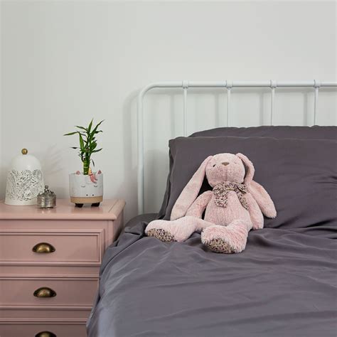 Charcoal Grey Bamboo Fitted Sheet The Cosy Quarter
