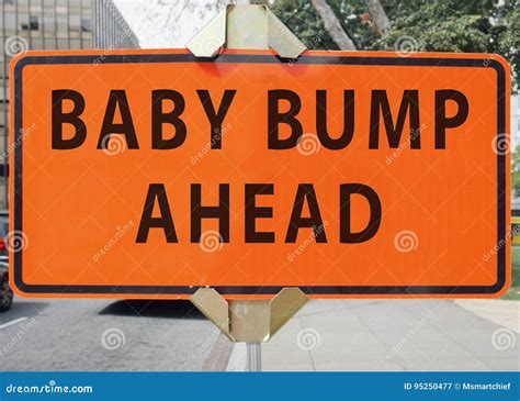 Baby Bump Ahead Road Sign Stock Image Image Of Fragile 95250477