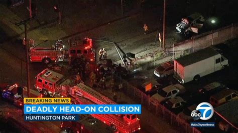 Huntington Park Car Crash Leaves 2 Dead 2 Others Critically Injured