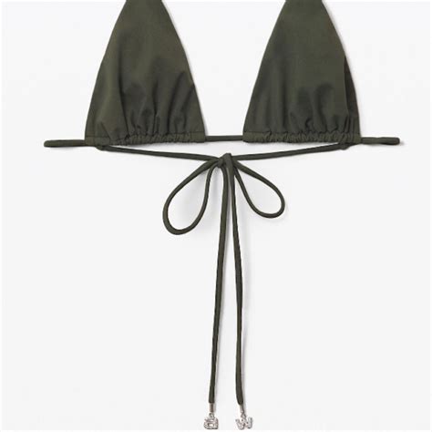 ALEXANDER WANG CRYSTAL CHARM BIKINI TOP BOTTOM IN Depop