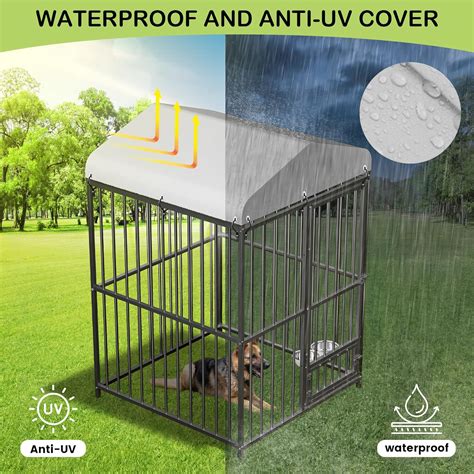 Large Dog Kennel with Waterproof Roof, 4x4x6FT Large Philippines | Ubuy