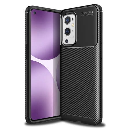 Olixar Carbon Fibre OnePlus 9 Pro Protective Case Black