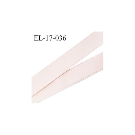 Elastique 16 mm bretelle et lingerie avec surpiqûres couleur rose pâle candy forte élasticité