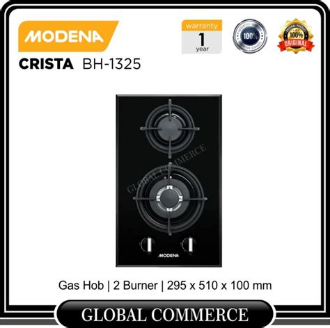 Modena Built In Gas Hob BH 1325 Kompor Tanam 2 Tungku CRISTA BH1325