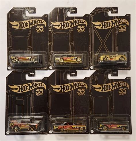 Hot Wheels Th Anniversary Complete Set Chase T Gtr Nissan Chevy Bmw Dodge Eur