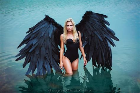 👼 Черные крылья ангела WG-01 | Крылья, Ангел, Фотосъемка