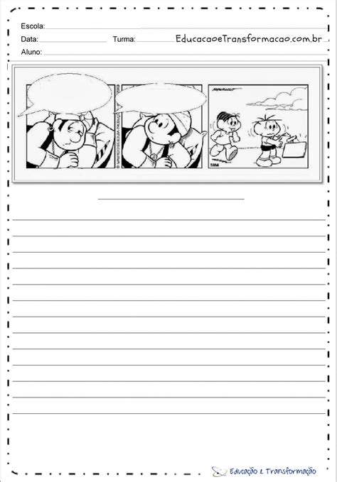 Tirinhas Para Produção De Texto - ZULEDU