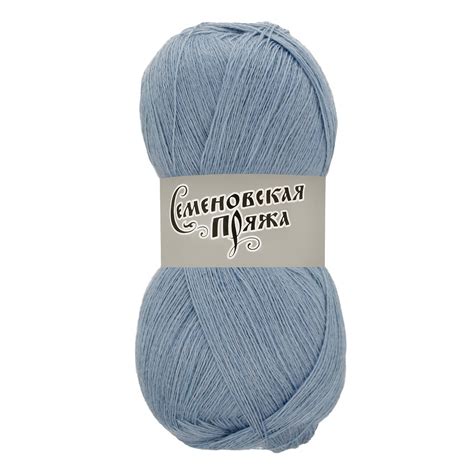 Пряжа Семеновская МШФ _Lidiya silver (Лидия сильвер) 50% мериносовая ...
