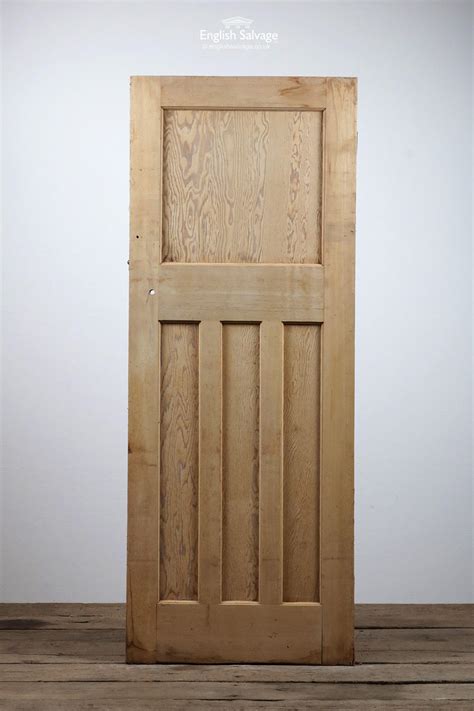 Old One Over Three Panelled Pine Door