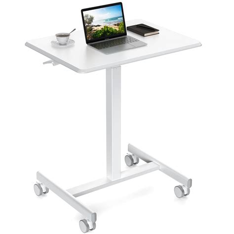 Buy Dumos Standing Rolling Desk Adjustable Height Mobile Desk With