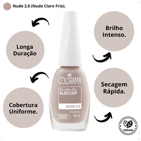 Esmalte Cremoso Colorama Nude Da Sua Cor Teruya Cosm Ticos E Perfumaria