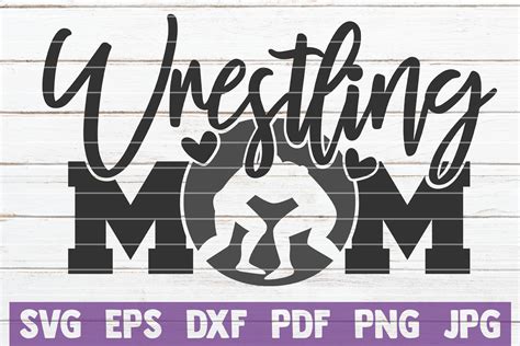 5 Wrestling Mom SVG Cut Files Wrestling SVG Bundle