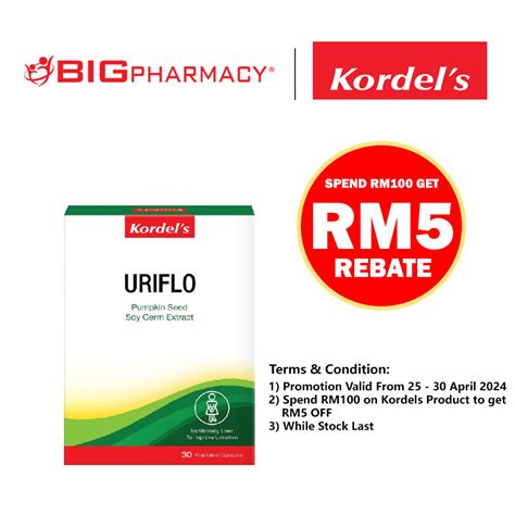 Big Pharmacy Malaysia Trusted Healthcare Store Dietary And Supplement Others Kordels Uriflo 10sx3