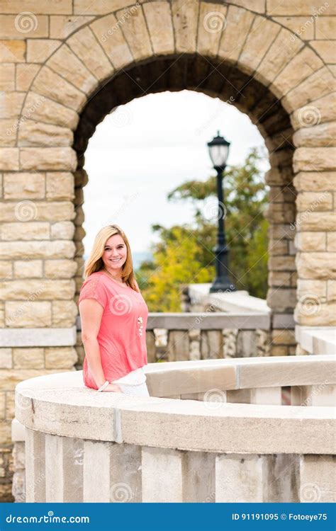 Pretty Girl Blonde Teenager Stock Image Image Of Girly Posing