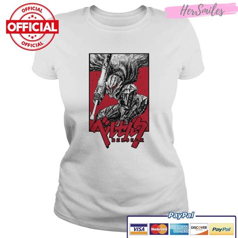 Japanese Manga Series Guts Berserk Skull Knight Shirt Hersmiles