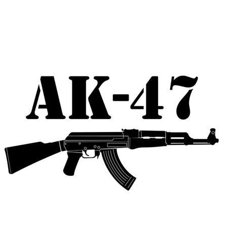 Art clipart with AK47