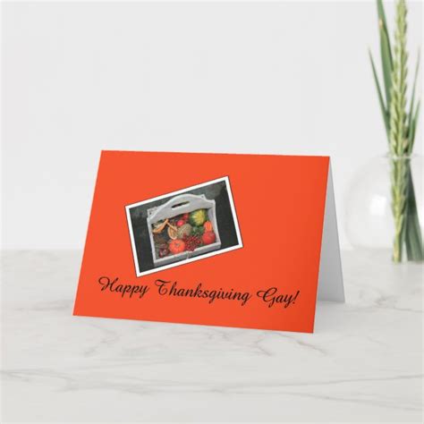 Gay Thanksgiving Card Zazzle