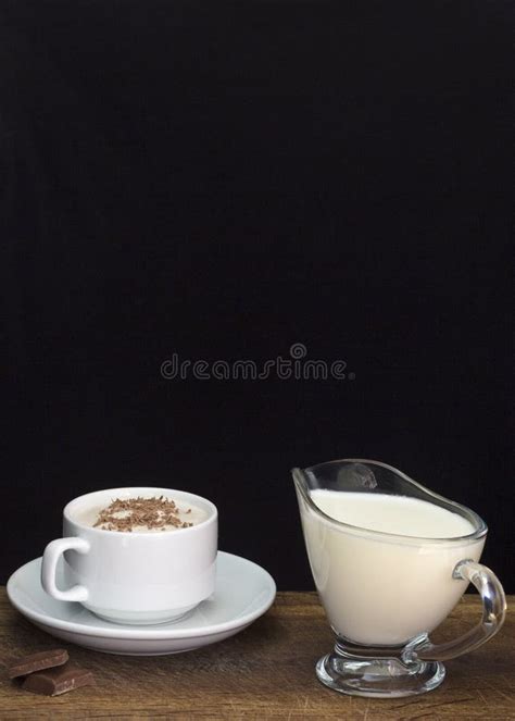 Hot Milk And Chocolate Stock Image Image Of Delicious 265388895