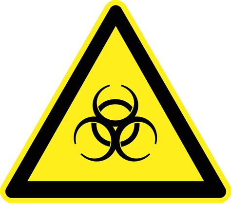 Clipart - Biological Hazard Warning Sign
