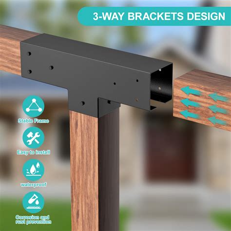 Fmhotu Pergola Diy Kit 3 Way T Pergola Brackets Diy