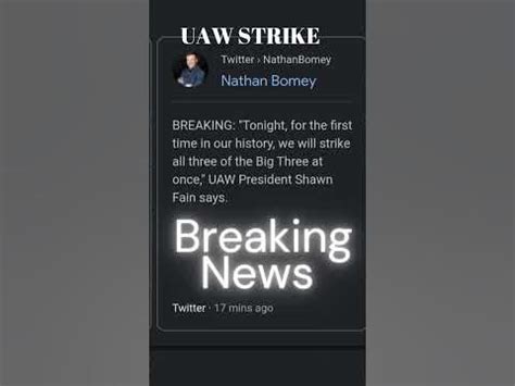 BREAKING NEWS!! BIG THREE Automakers to STRIKE @ Midnight | Shawn Fain ...