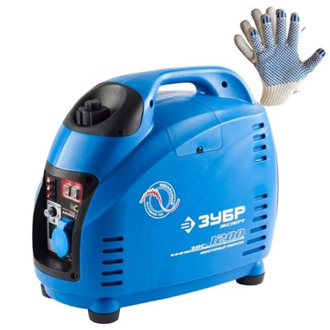 Генератор инверторный ЗУБР ЗИГ-1200 + рабочие перчатки - купить по ...