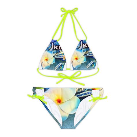 Strappy Bikini Set Aop Etsy