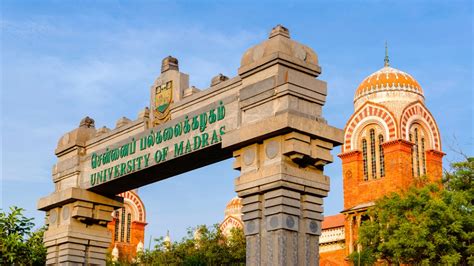madras university undergraduate exam   held  september