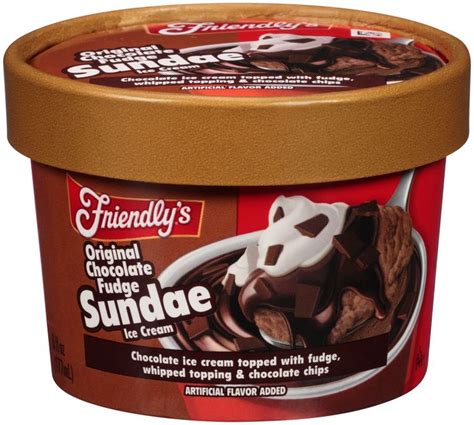 Save On Friendlys Sundae Ice Cream Cup Original Chocolate