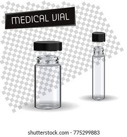 Medical Vial Vector Illustration Stock Vector Royalty Free