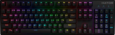 Клавиатура проводная Hator Starfall RGB Pink switch Black (HTK-599 ...