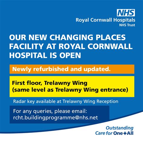New changing places facility | Royal Cornwall Hospitals NHS Trust