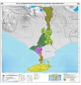 Map of research area location. (Source: Regional Government of Badung ...