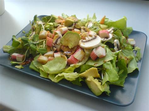 Salade Estivale Au Surimi Et Aux Crevettes