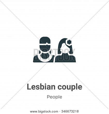 Lesbian Couple Icon Vector Photo Free Trial Bigstock