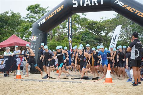 Southeast Asia National Athletes Race At TriFactor Singapore