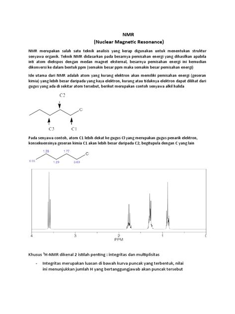 nmr teknik analisis struktur senyawa organik