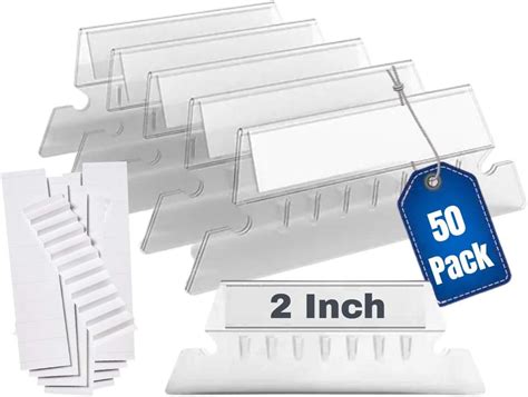 1intheoffice File Folder Tabs And Inserts Plastic Clear