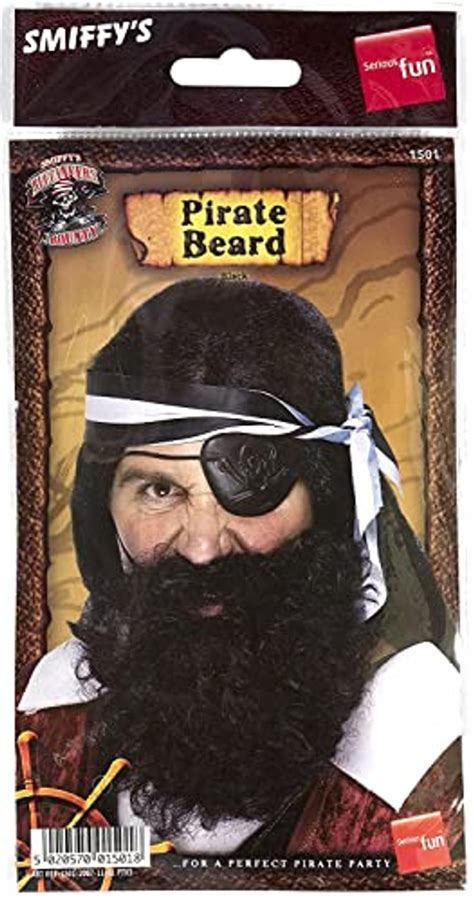 Beard Black Deluxe | Pirate - The Costume Shoppe