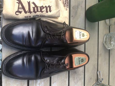 Alden 990 Color 8 Shell Cordovan Plain Toe Blucher Ptb Men S Fashion Footwear Dress Shoes On