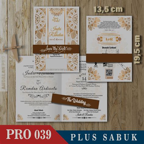 Jual Pro 039 Jasmine Lipat 2 Plus Sabuk Cetak Undangan Color