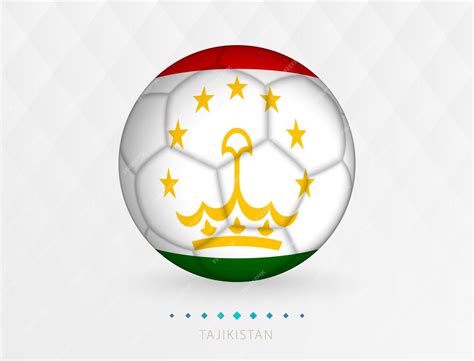 Premium Vector Football Ball With Tajikistan Flag Pattern Soccer Ball