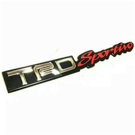 Jual Emblem Mobil Trd Sportivo Car Logo Besar Chrome Red Shopee