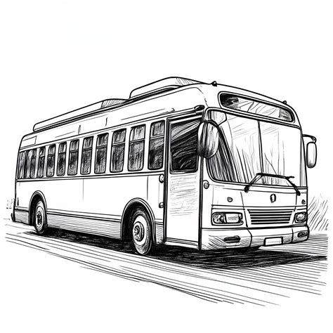 buses drawing