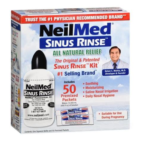 Sinus Rinse Kit With 50 Solution Packets