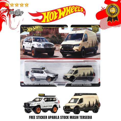 Jual Hot Wheels Two Pack Toyota Land Cruiser Prado Merc Sprinter Tourer Kota Surabaya