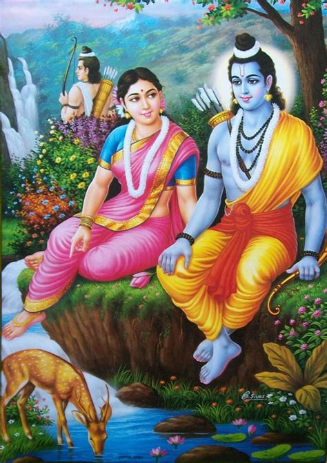 Lord Ram Rama Sita Laxman as Vanvasi in Jungle - POSTER - 20"x30 ...