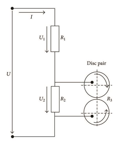 Electrical circuit for contact potential measurement. | Download ...