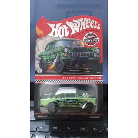 Jual Hot Wheels Rlc Chevy Bel Air Gasser Triassic Five Hijau Green Shopee Indonesia